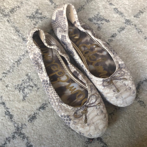 Sam Edelman Shoes - Sam Edelman Felicia ballet flat snakeskin size 9.5